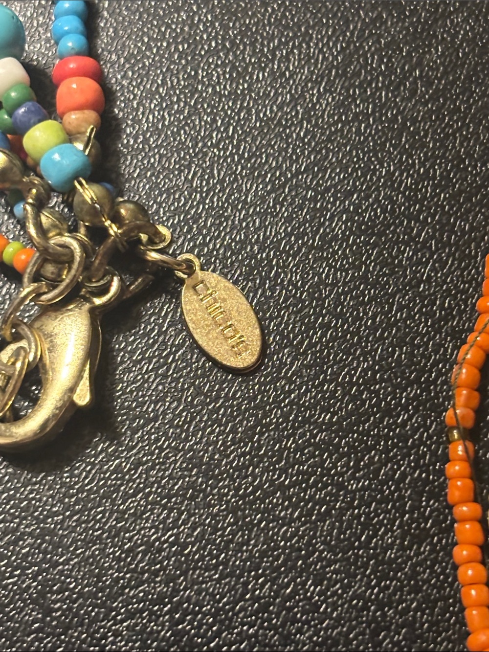 Chico's Multicolor Seed-Bead Tassel Necklace with Gem Pendant - Picture 2 of 16